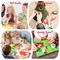 42 pcs Felt Fabric Sheet 4"x4" Assorted Color DIY Craft Squares Nonwoven 1mm Thick